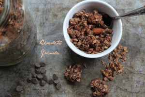 Chocolate Granola, Crock-pot Option, G-F, D-F, V