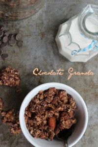 Chocolate Granola, Crock-pot Option, G-F, D-F, V