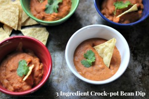 3 Ingredient Crock-pot Bean Dip