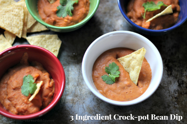 3 Ingredient Crock-pot Bean Dip