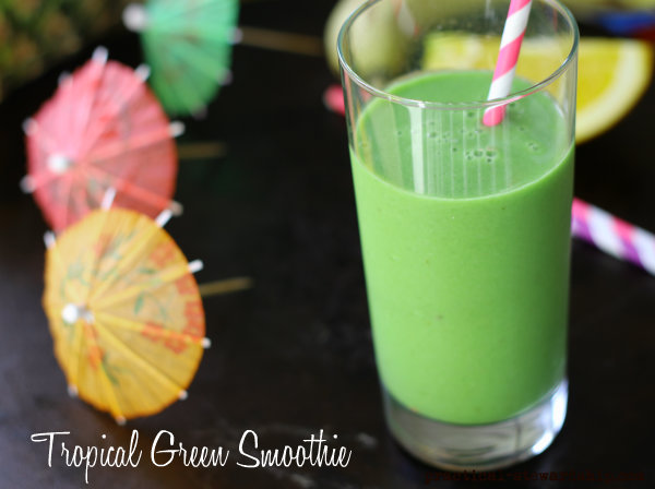 Tropical Green Smoothie, Dairy-free, Vegan