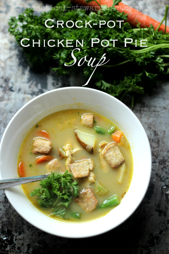 Crock-pot Chicken Pot Pie Soup