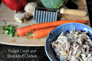 Frugal Crock-pot Shredded Chicken