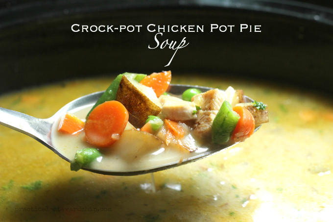 Crock-pot Chicken Pot Pie Soup