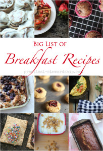 Big List of Brunch and Breakfast Recipes