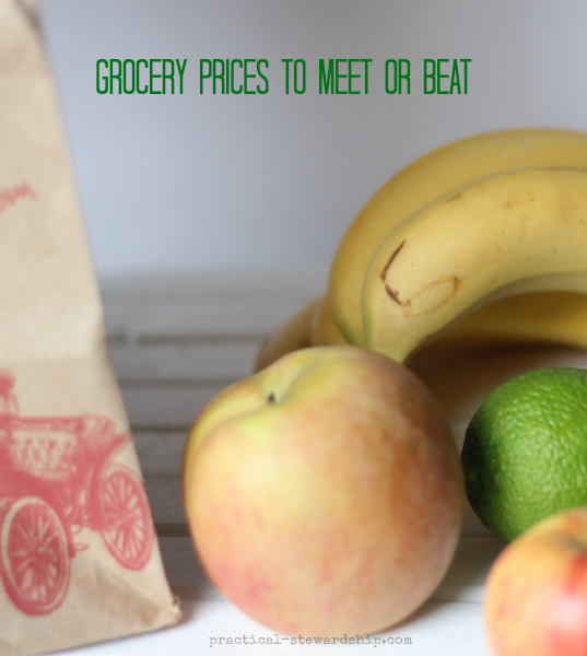 Grocery Prices to Meet or Beat