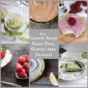 Raw Cashew-Based Desserts, D-F. G-F, V