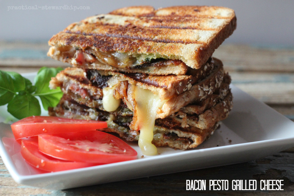 Bacon Pesto Grilled Cheese