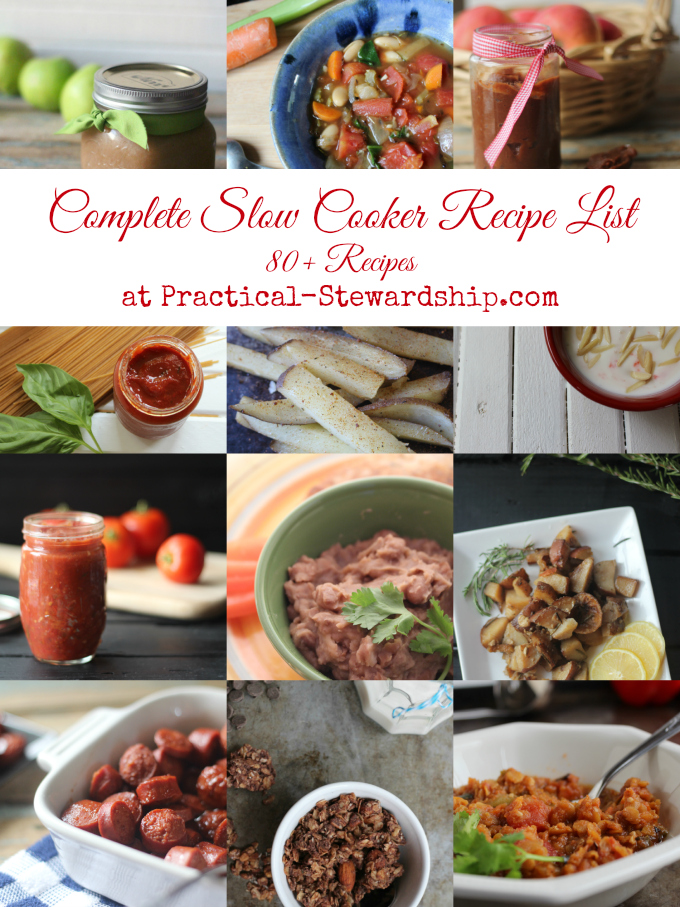 Complete Slow Cooker Recipe List