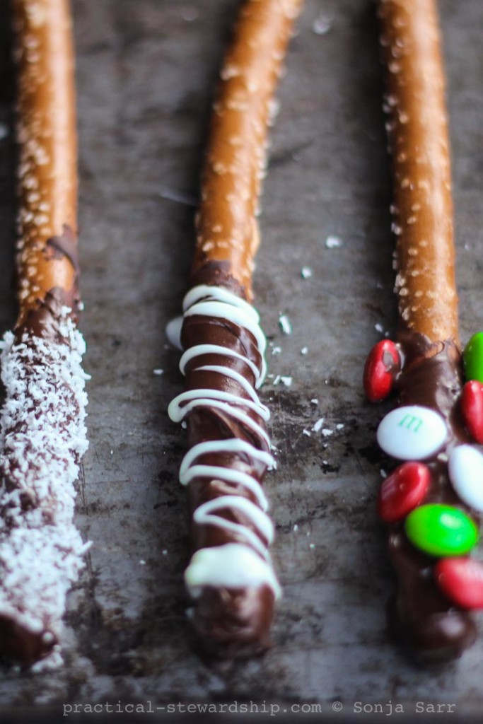 Crock-pot Chocolate Covered Pretzel Rods-3