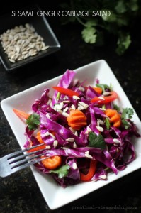 Sesame Ginger Cabbage Salad