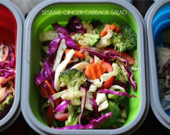 Sesame Ginger Cabbage Salad