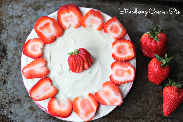 Whole Strawberry Cream Pie