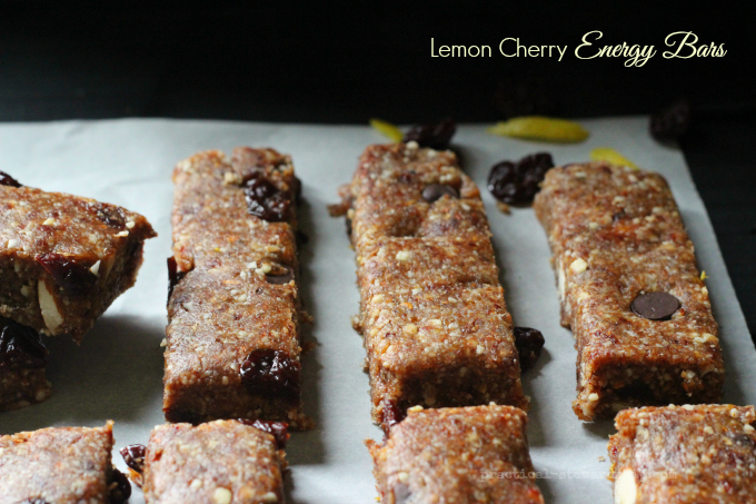 Lemon Cherry Energy Bars