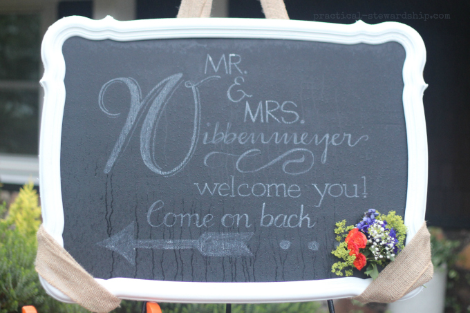 Chalkboard Font Wedding Welcome