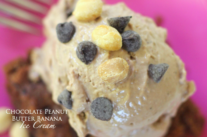 Chocolate Peanut Butter Banana  Ice Cream