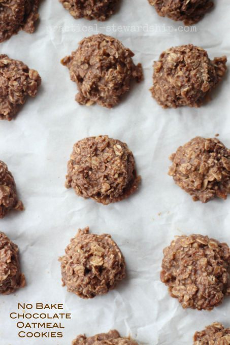 No Bake Chocolate Oatmeal  Cookies