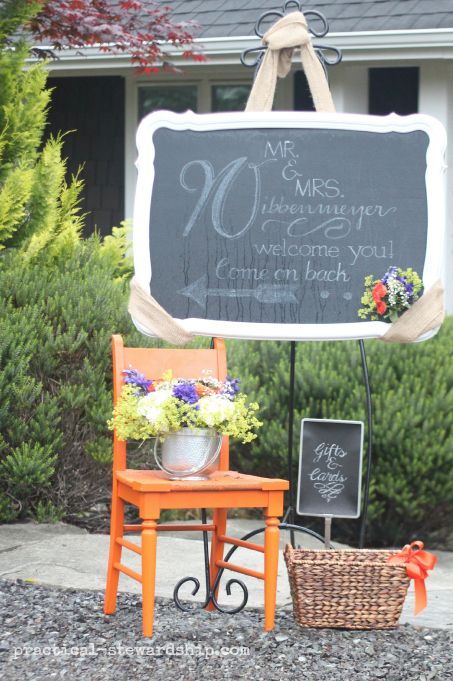 Wedding Welcome with Gifts and Cards Basket