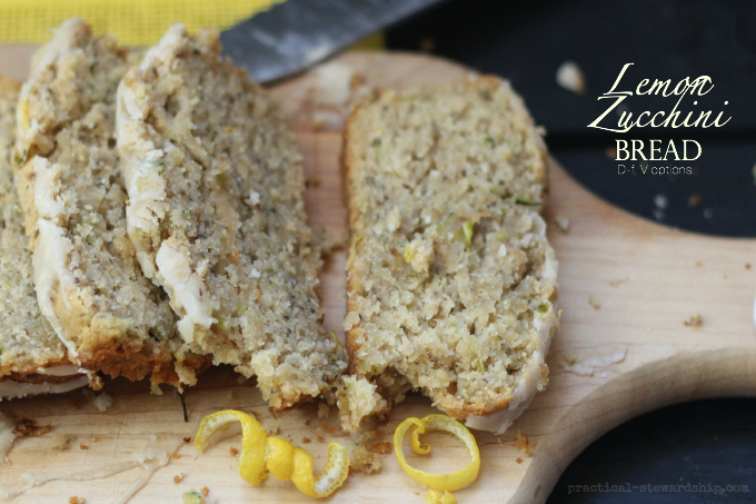 Lemon Zucchini Bread D-f, V options