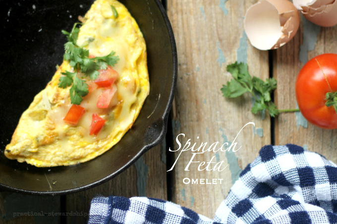 Spinach Feta Omelet