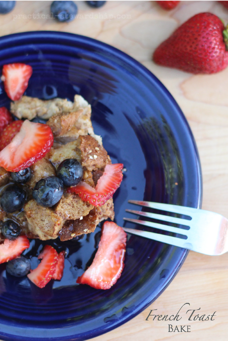 Gluten-free, Dairy-free French Toast Bake