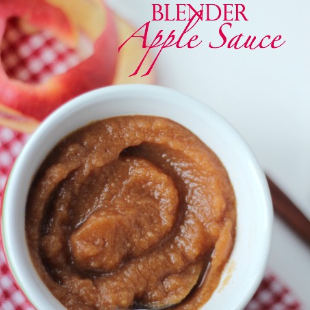 No Cook Blender Apple Sauce