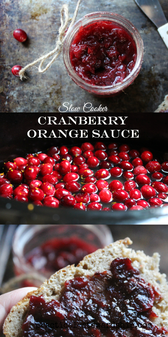 Slow Cooker Cranberry Orange Sauce