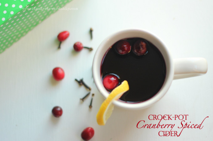 Crock-pot Cranberry Spiced Cider