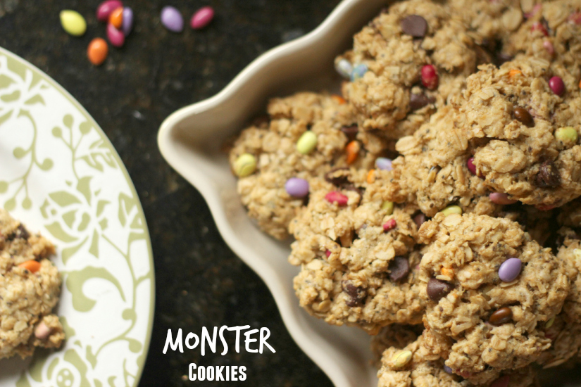 Dairy-free Monster Cookies