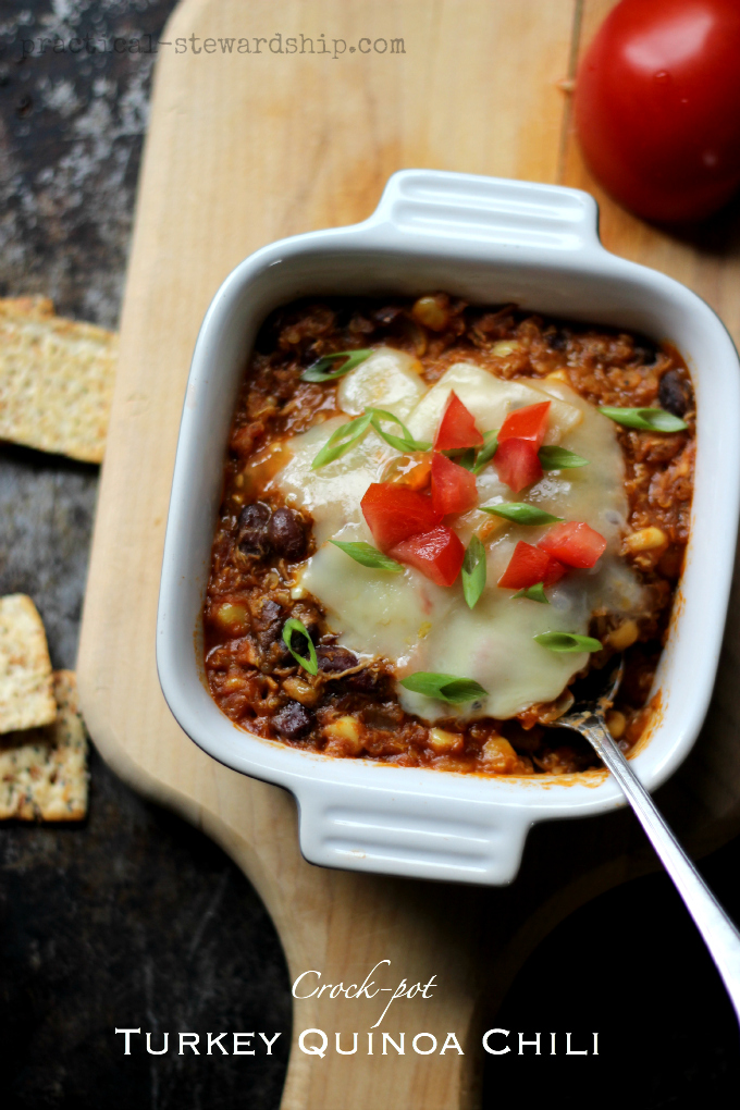 Crock-pot Turkey Quinoa Chili