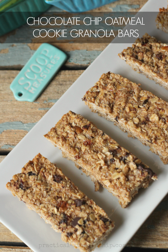 CHOCOLATE CHIP OATMEAL COOKIE GRANOLA BARS