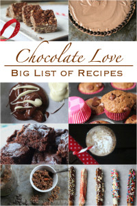 Chocolate Love Big List of Chocolate Recipes