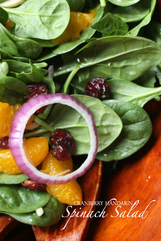 Cranberry Mandarin Spinach Salad