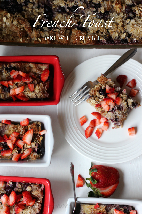 French Toast Bake with Crumble 