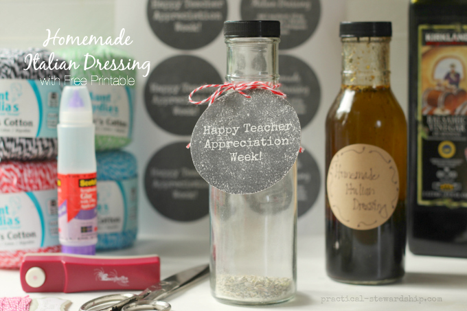 Homemade Italian Dressing with Free Printable