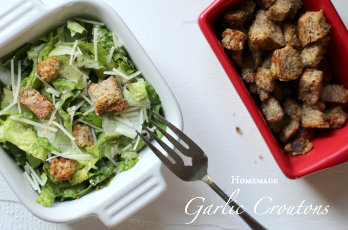 Homemade Garlic Crouton