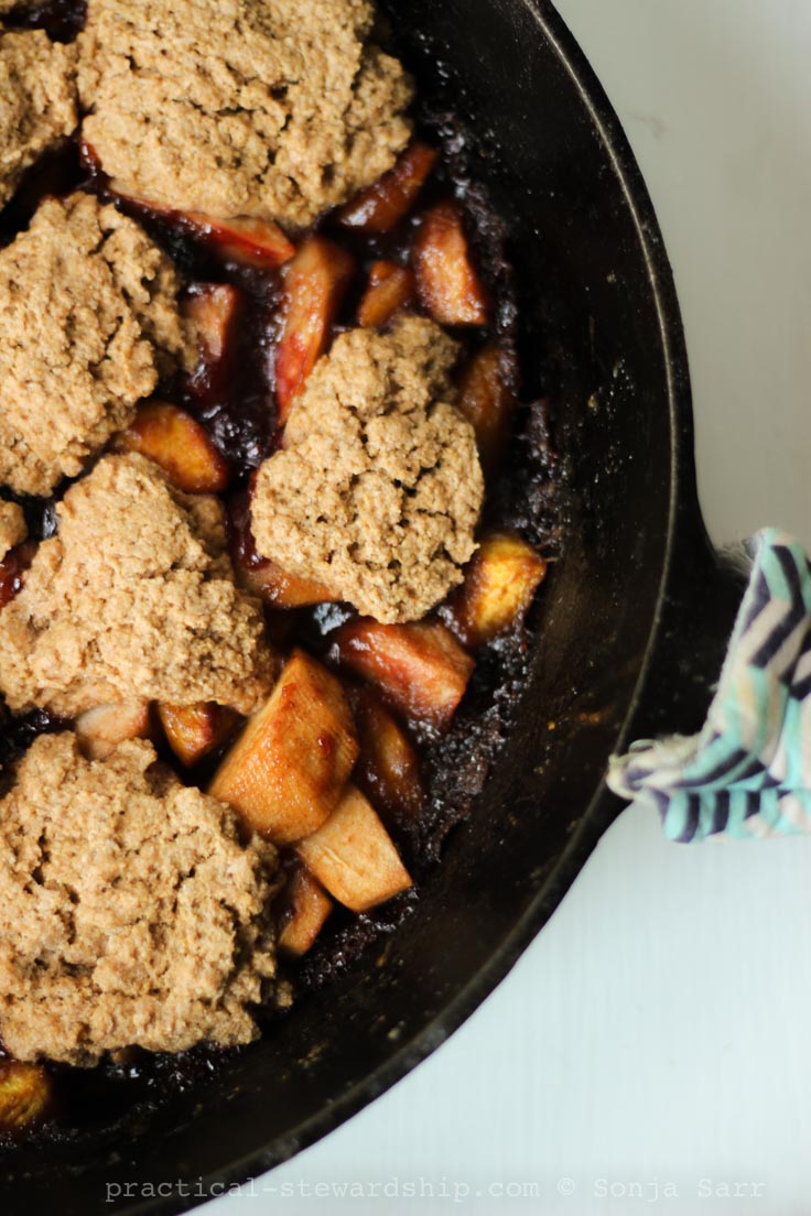 Skillet Biscuit Cobbler