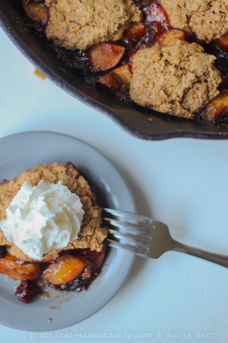 Biscuit Skillet Cobbler