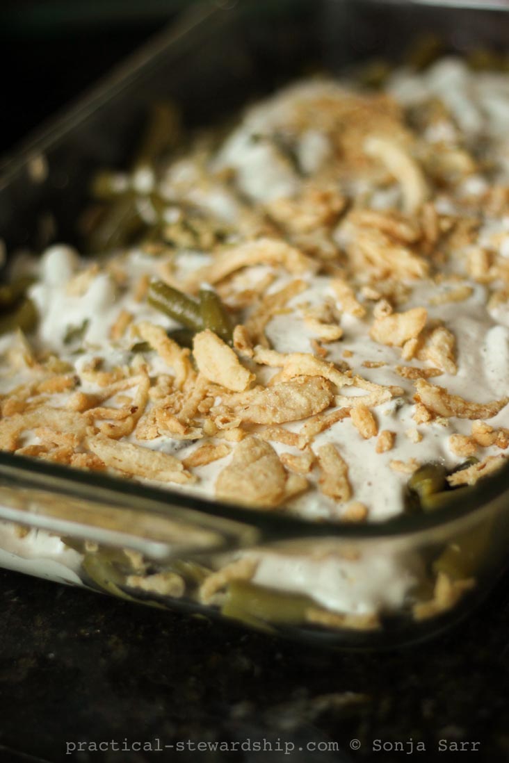 Vegan Green Bean Casserole - Practical Stewardship