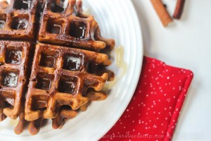 Gluten-free Blender Gingerbread Waffles