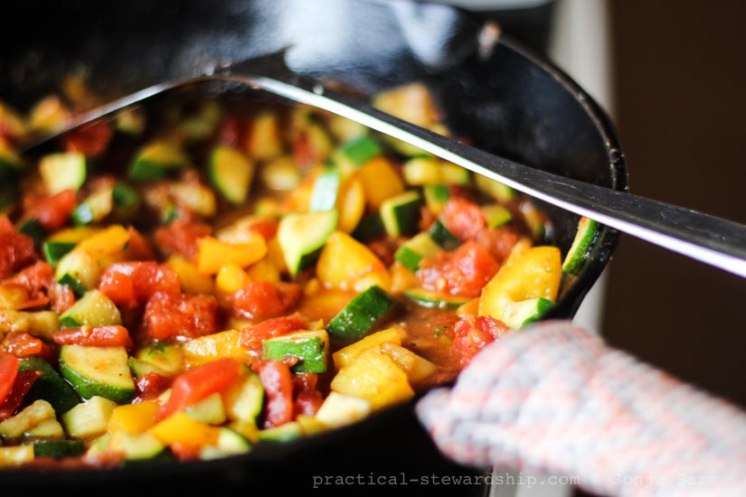 Paleo Meaty Zucchini Skillet Dinner-1