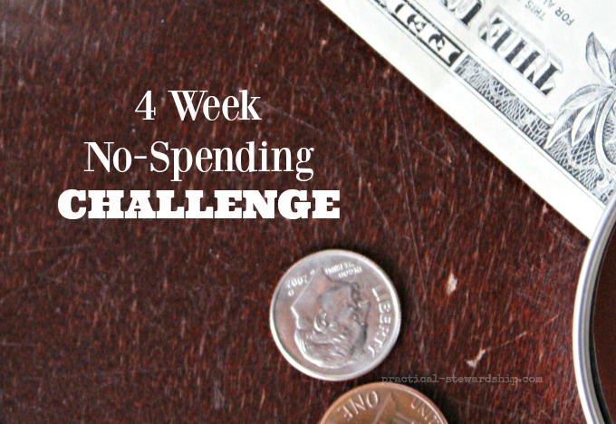 4 Week No-Spending Challenge