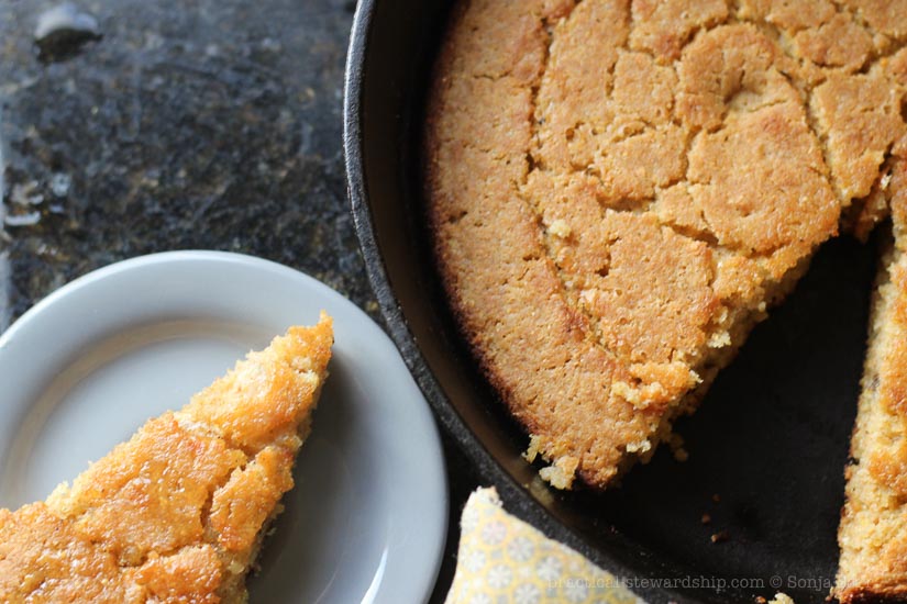 Egg-free Dairy-free Skillet Cornbread