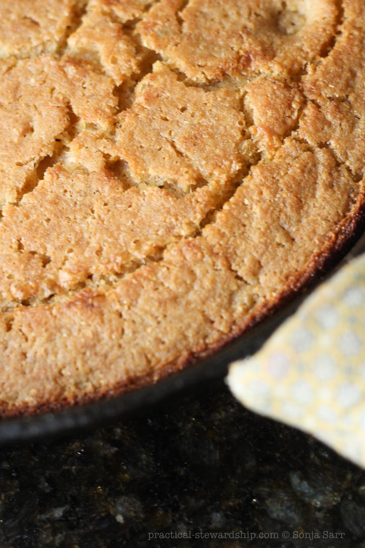 Egg-free Dairy-free Skillet Cornbread