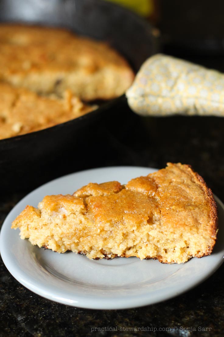 Egg-free Dairy-free Skillet Cornbread