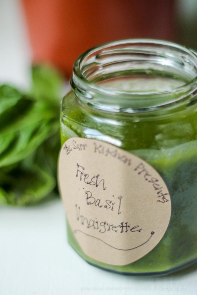 basil vinaigrette