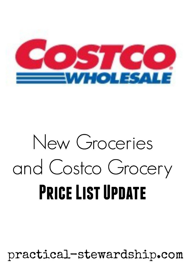 Costco Grocery Price List Update