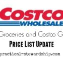 Costco Grocery Price List Update