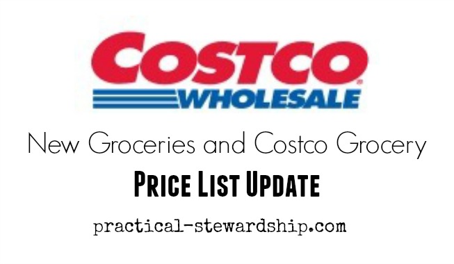 Costco Updated Grocery Price List