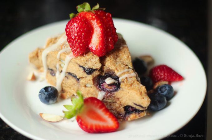 Vegan Lemon Blueberry Scones